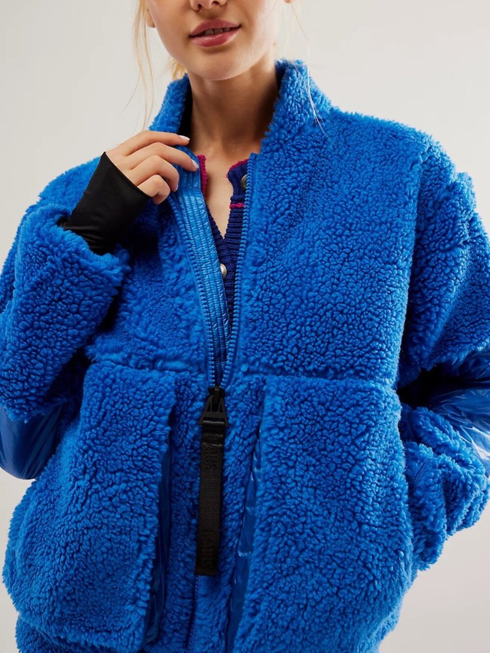 RAINS Kofu Fleece Bomber Jacket - Waves 💙